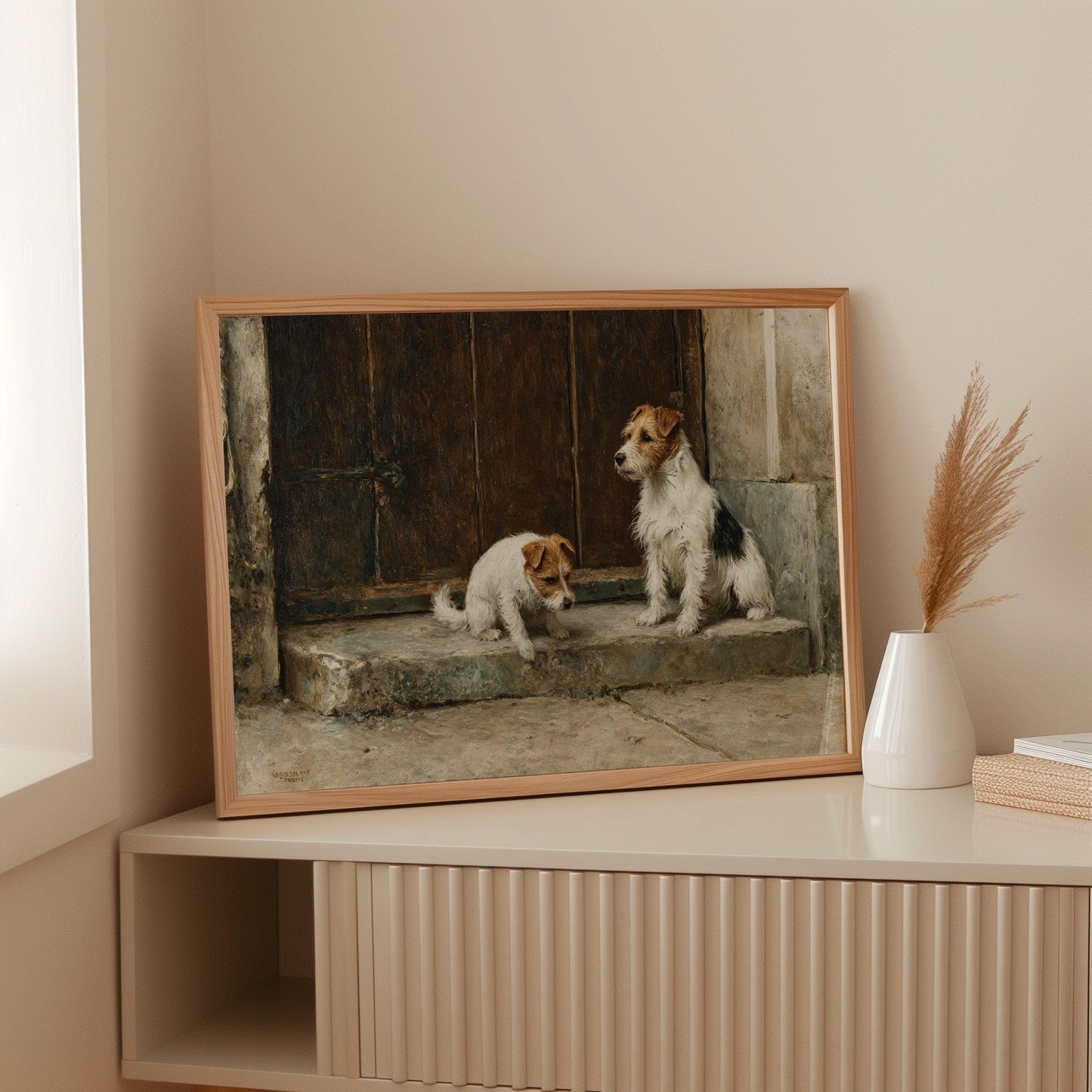 Terriers Guard Their Ancient Step