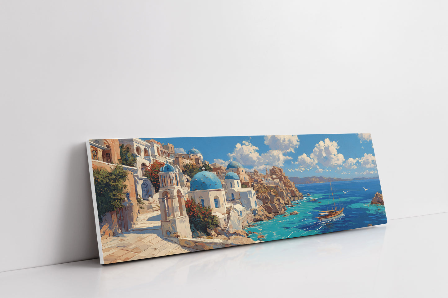 Santorini Light Over Blue Domes
