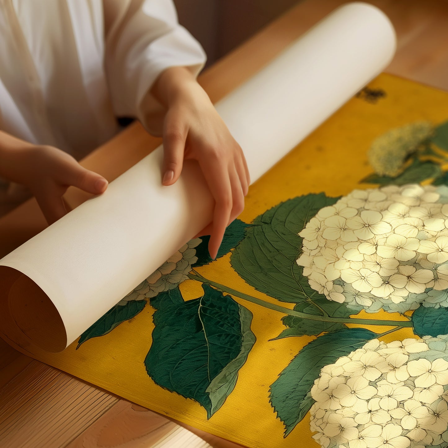 Swallow Songs Meet Summer Hydrangeas