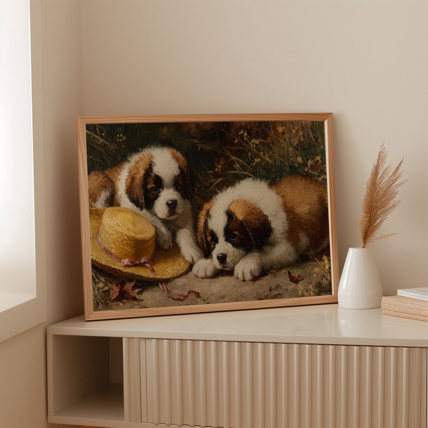 Summer Puppies Find Straw Hat Adventure