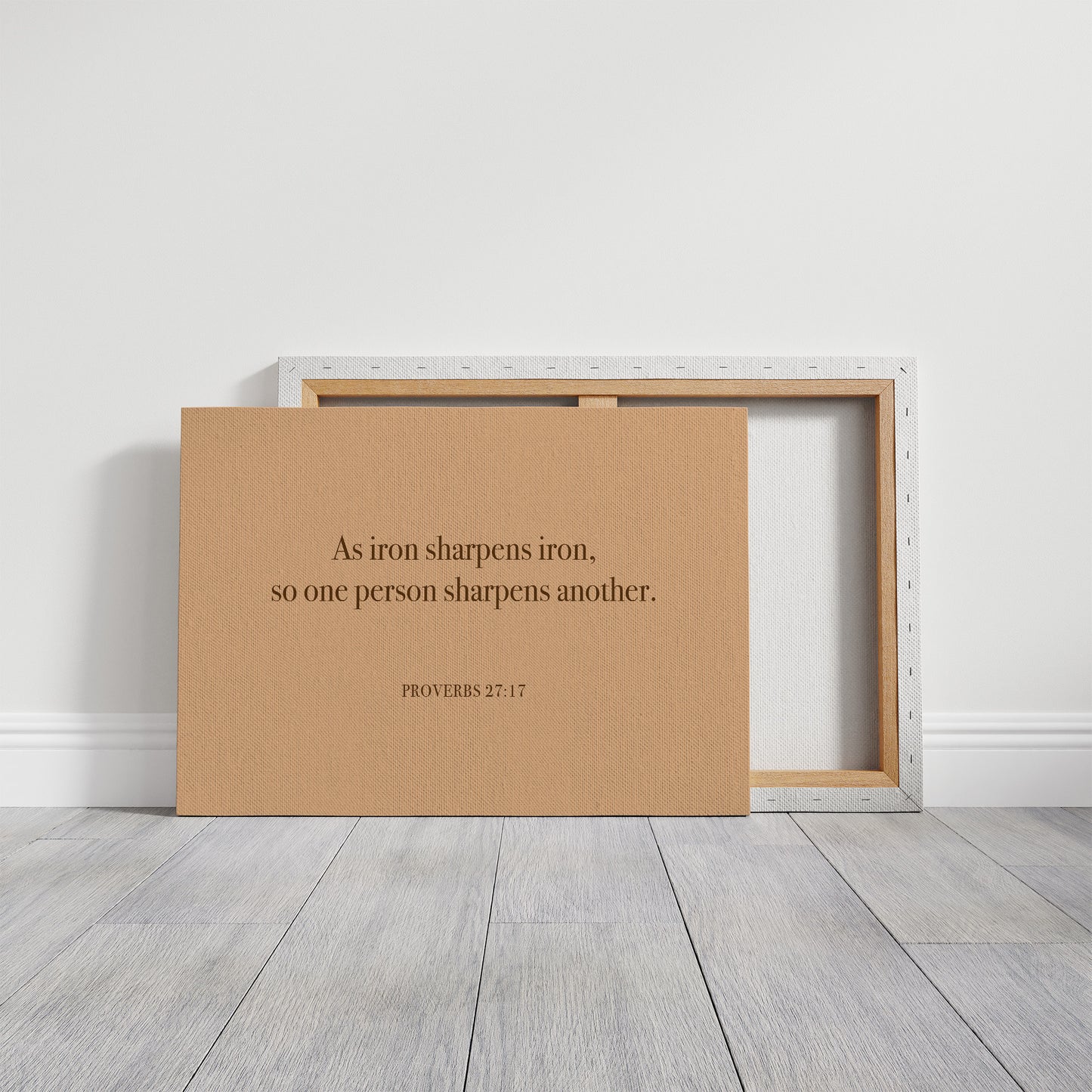 Iron Sharpens Iron Serif Print