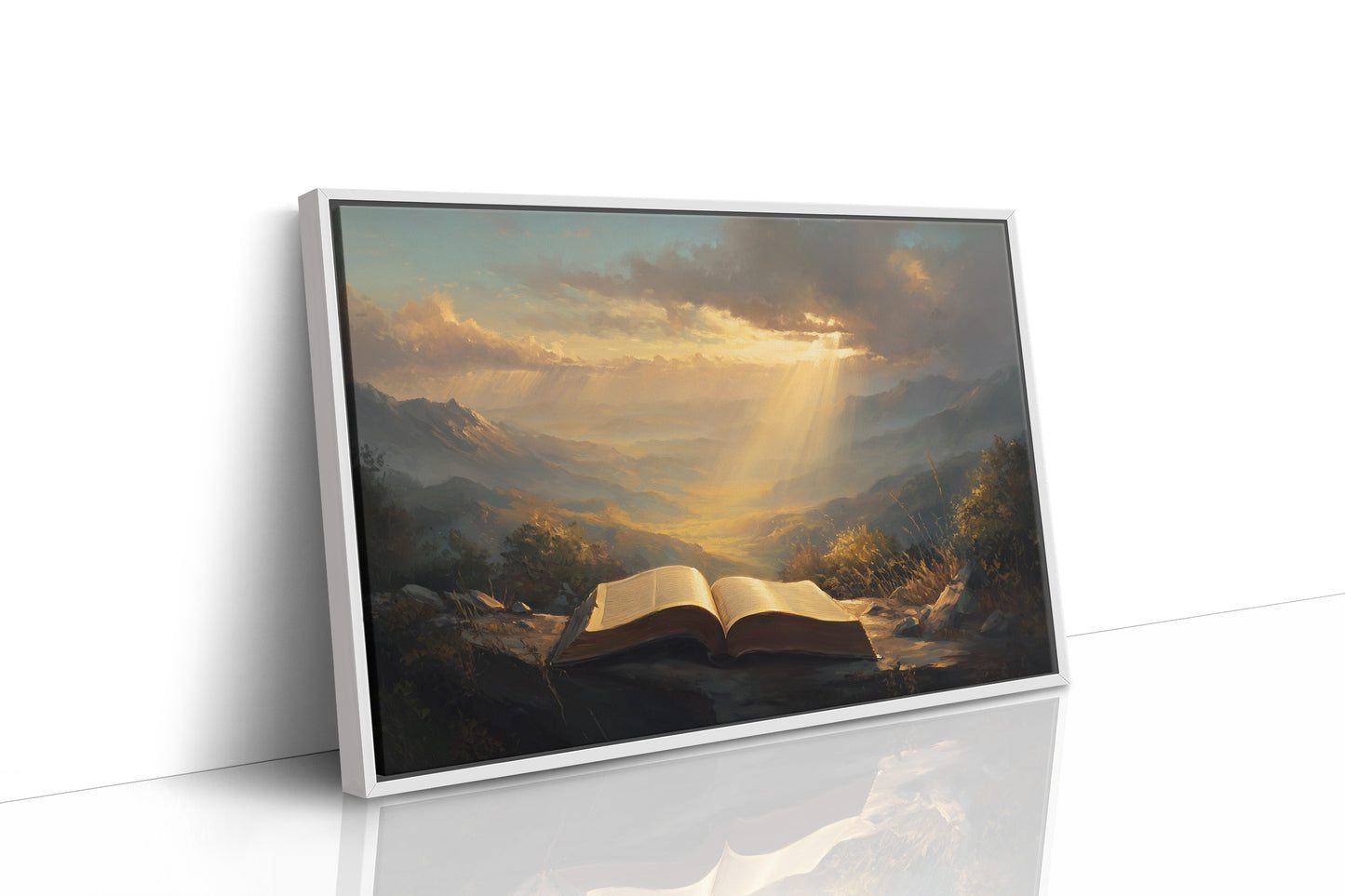 Sunbeams Illuminate Sacred Pages
