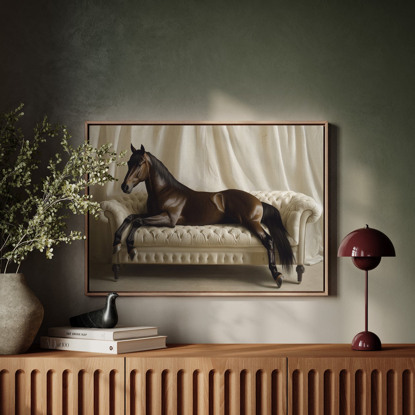 Surreal Horse Lounge Fine Art Print