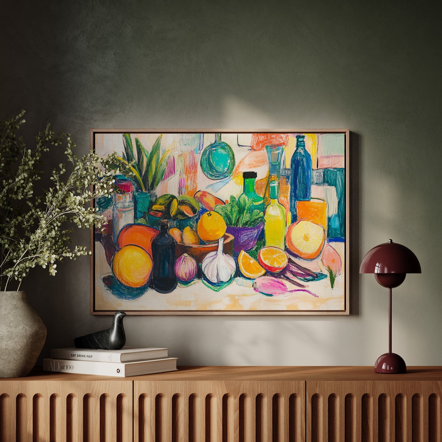 Citrus Dreams In Glass And Green