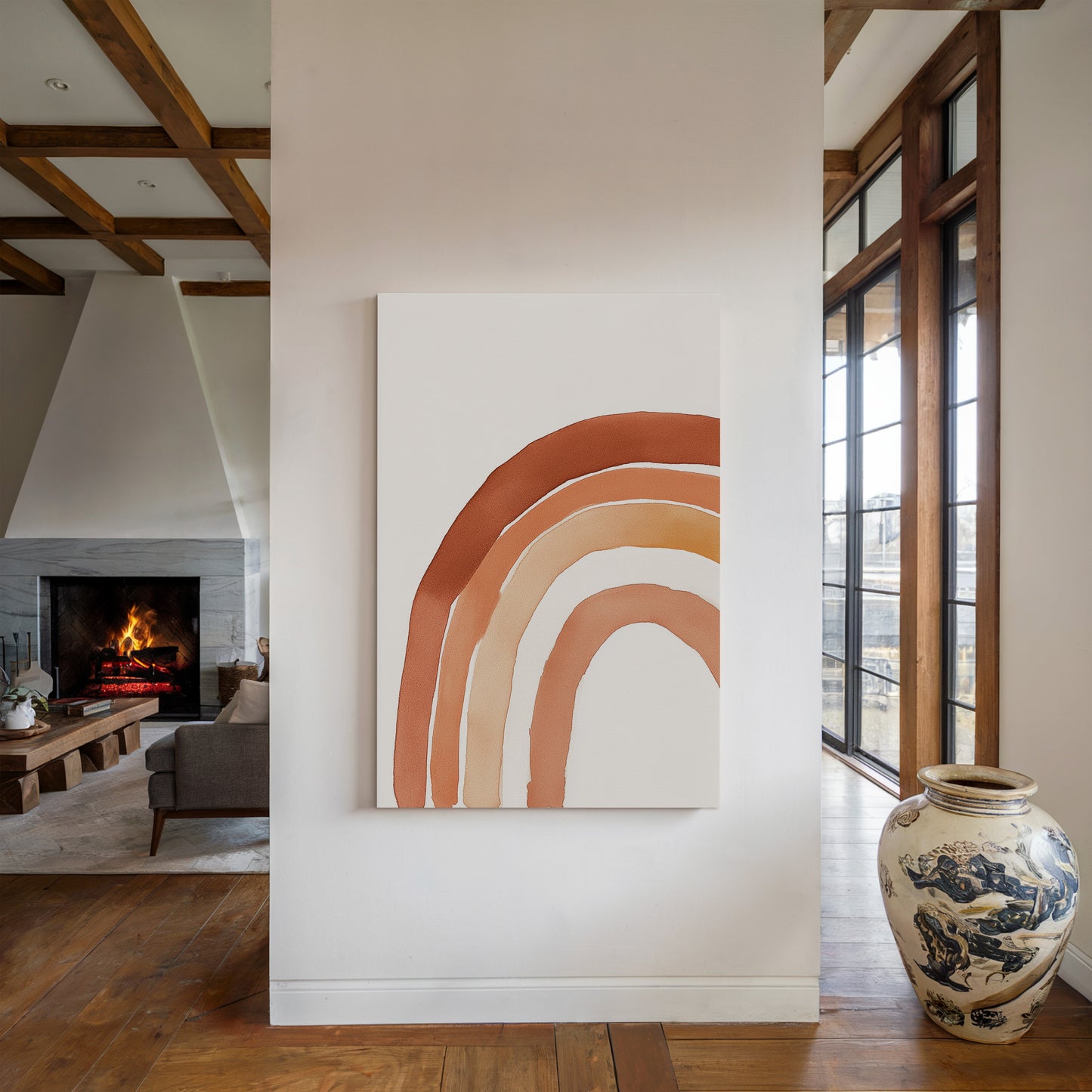 Terracotta Boho Rainbow Arch