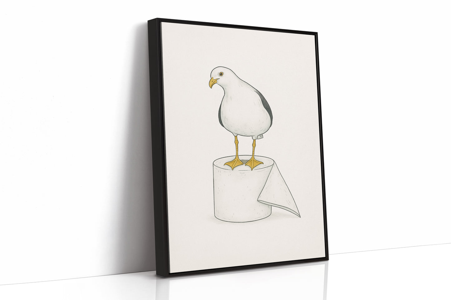 Seagull on a Toilet Roll