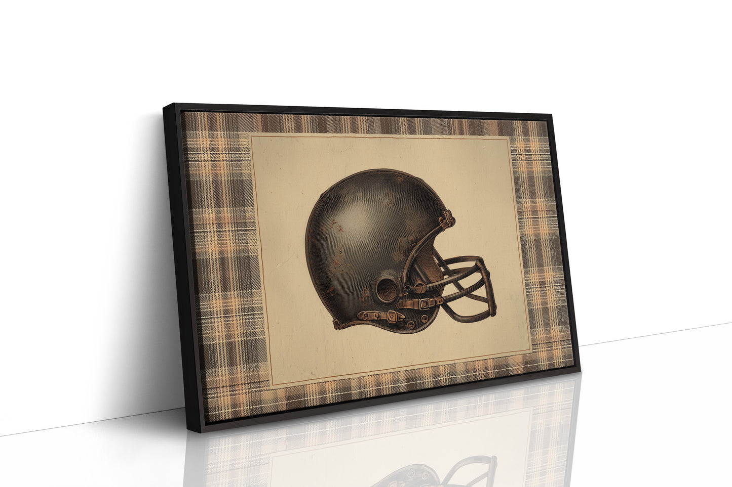 Vintage Gridiron Helmet Study