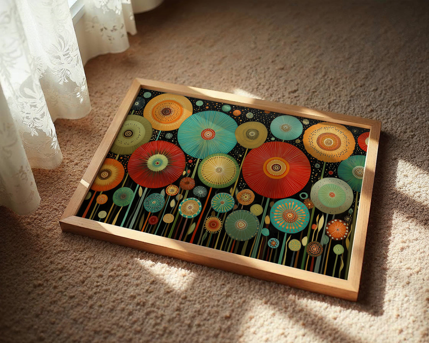 Midnight Garden Blooms In Color