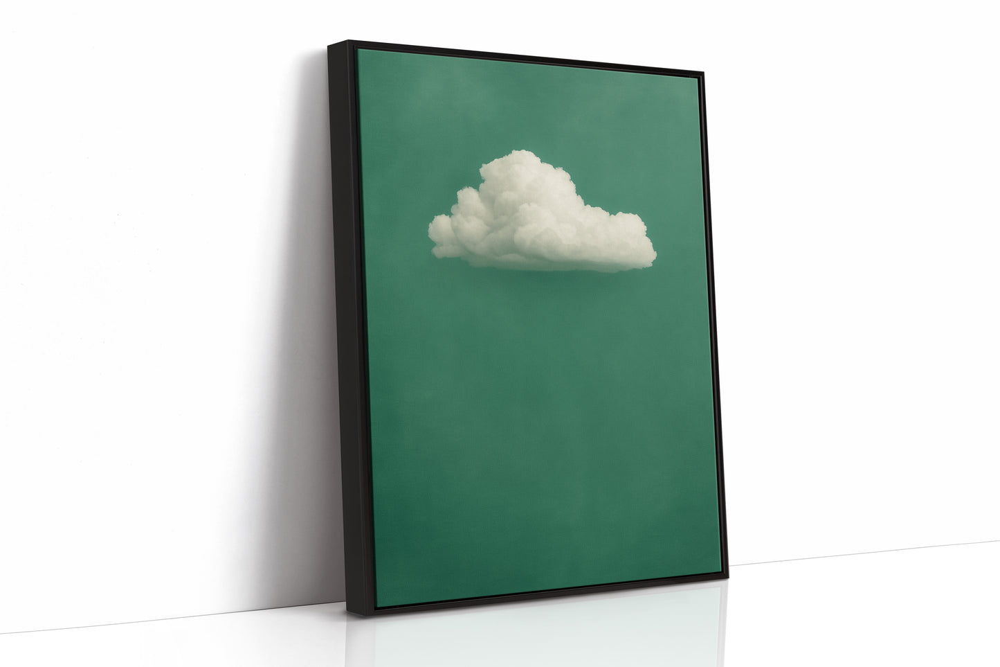 White Cloud on Emerald Sky
