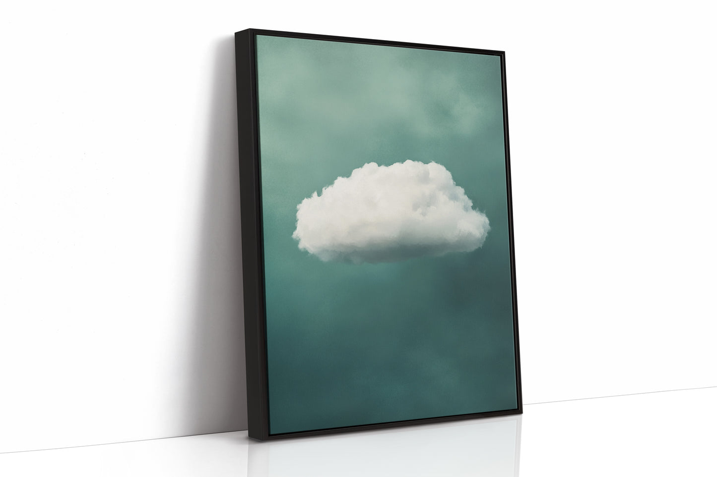 Gentle Cloud over Seafoam Sky