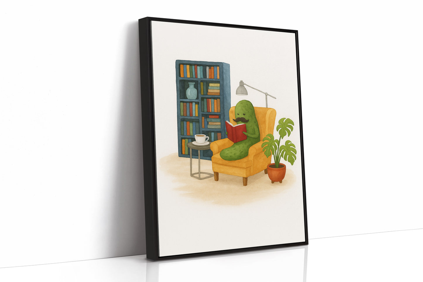 Gentleman Pickle Reading at Home