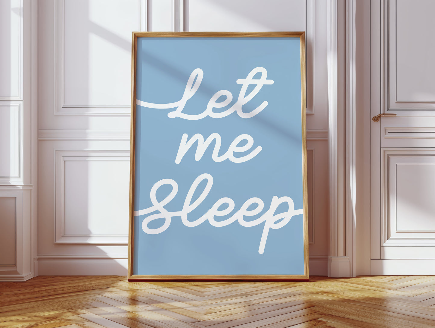 Soft Words Float Through Morning Blue