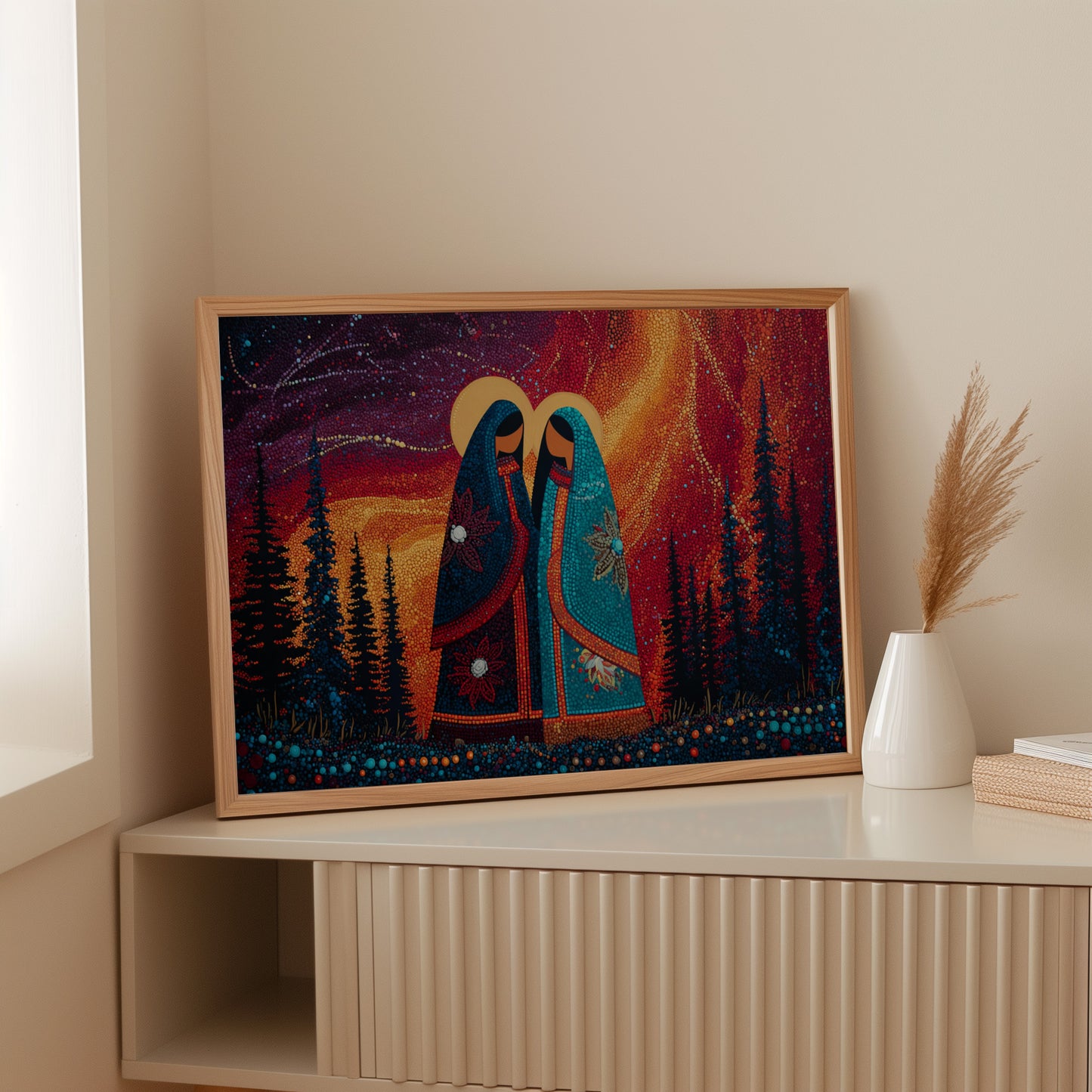 Sacred Dance Among Northern Lights