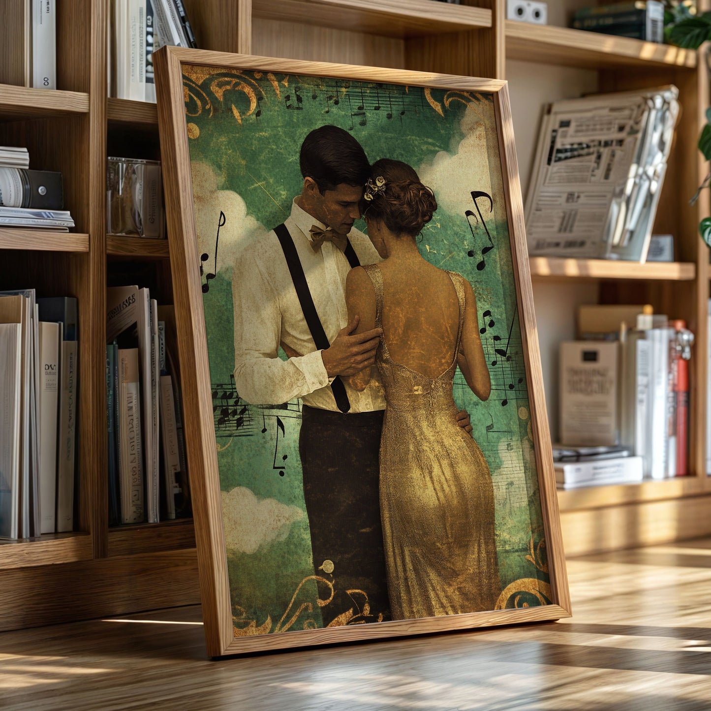 Golden Waltz Beneath the Music Sky