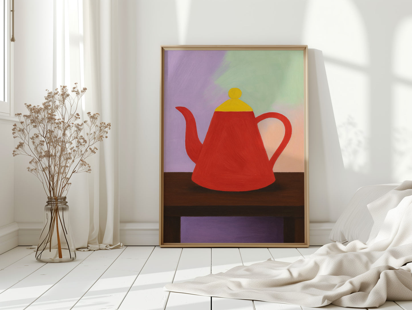 Red Teapot Still Life