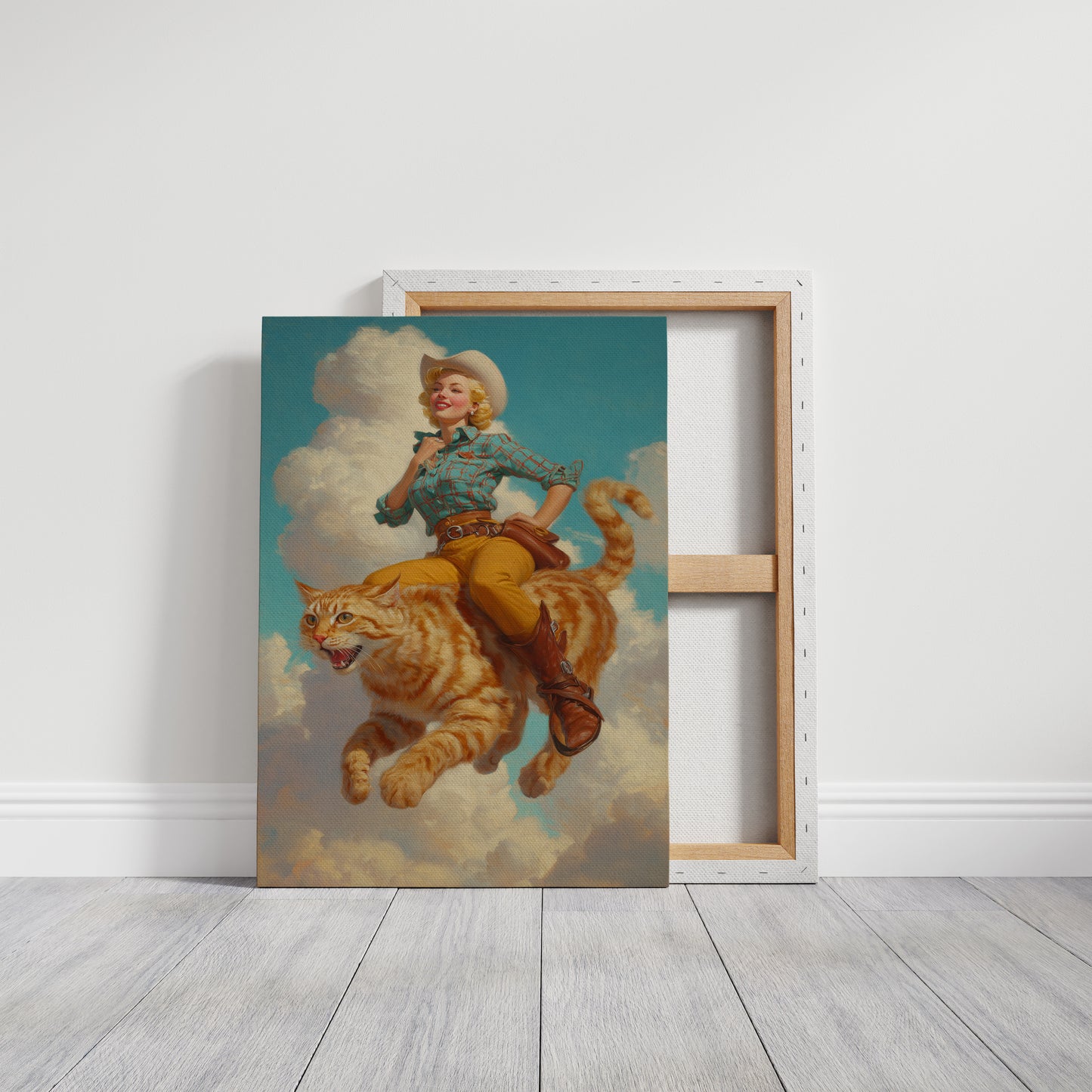 Feline Rodeo: Whiskers in the Sky