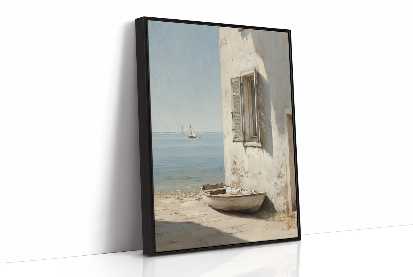 Mediterranean Whispers: Shoreline Solitude