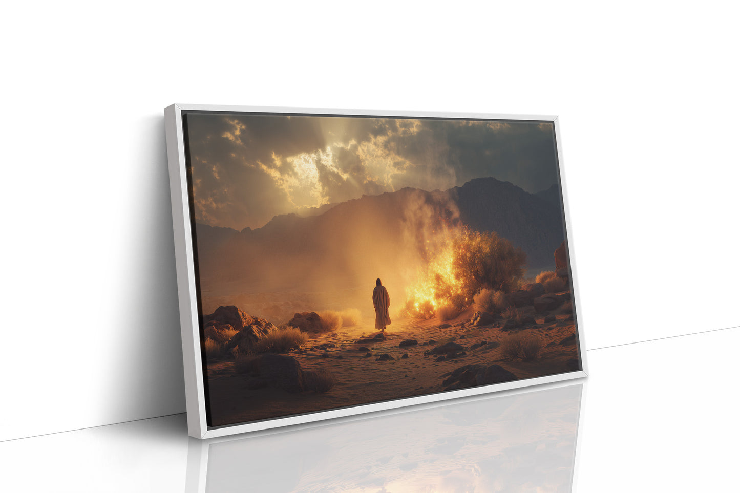 Pilgrim Faces The Desert Fire