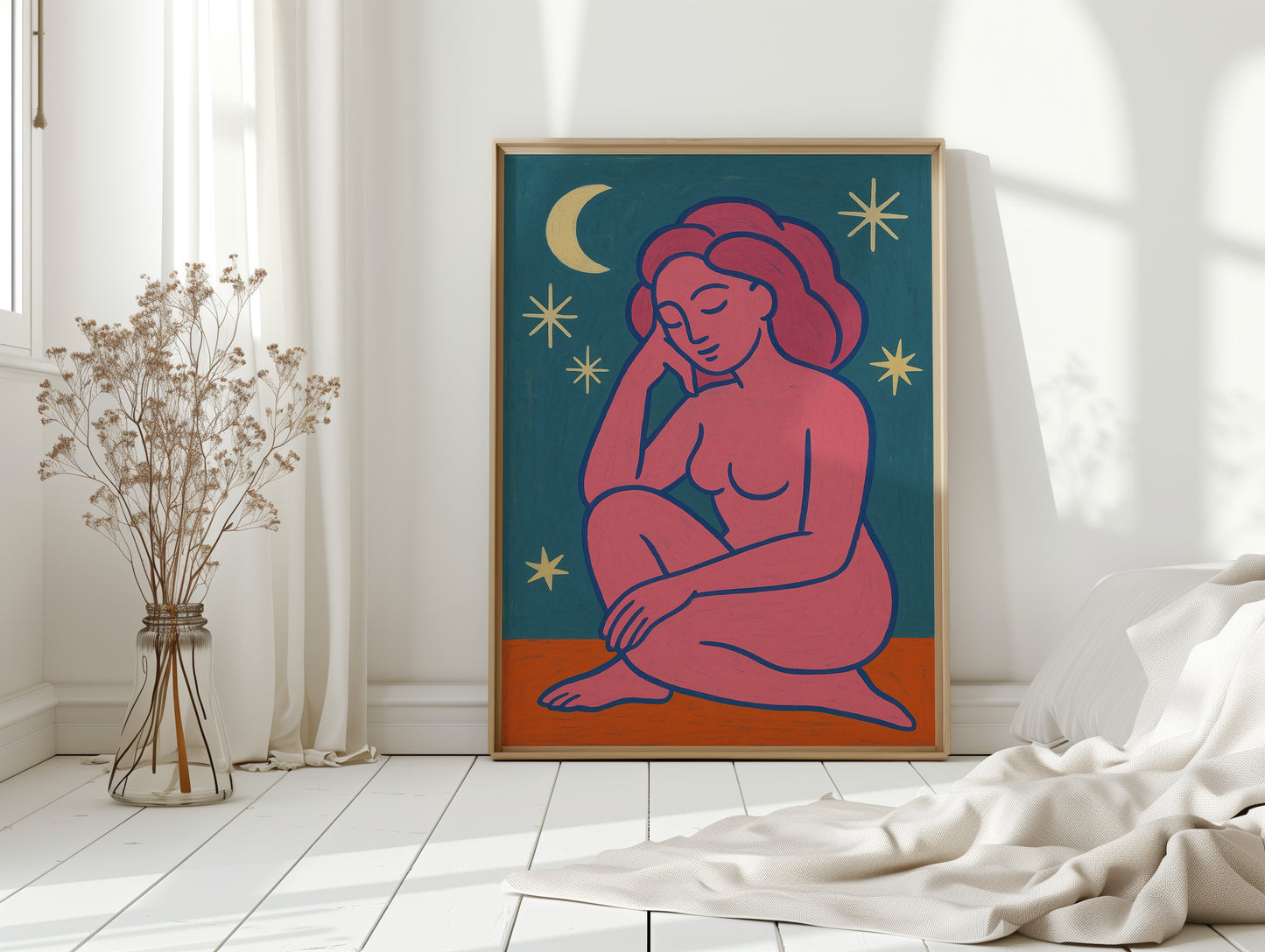 Midnight Muse in Neon Dreams