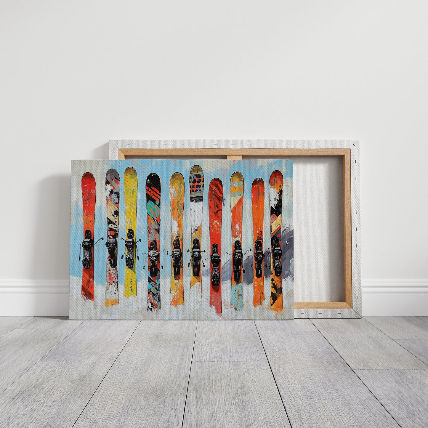 Snow Warriors Line The Lodge Wall