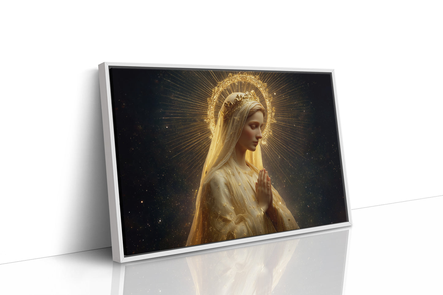 Radiant Prayer In Golden Light