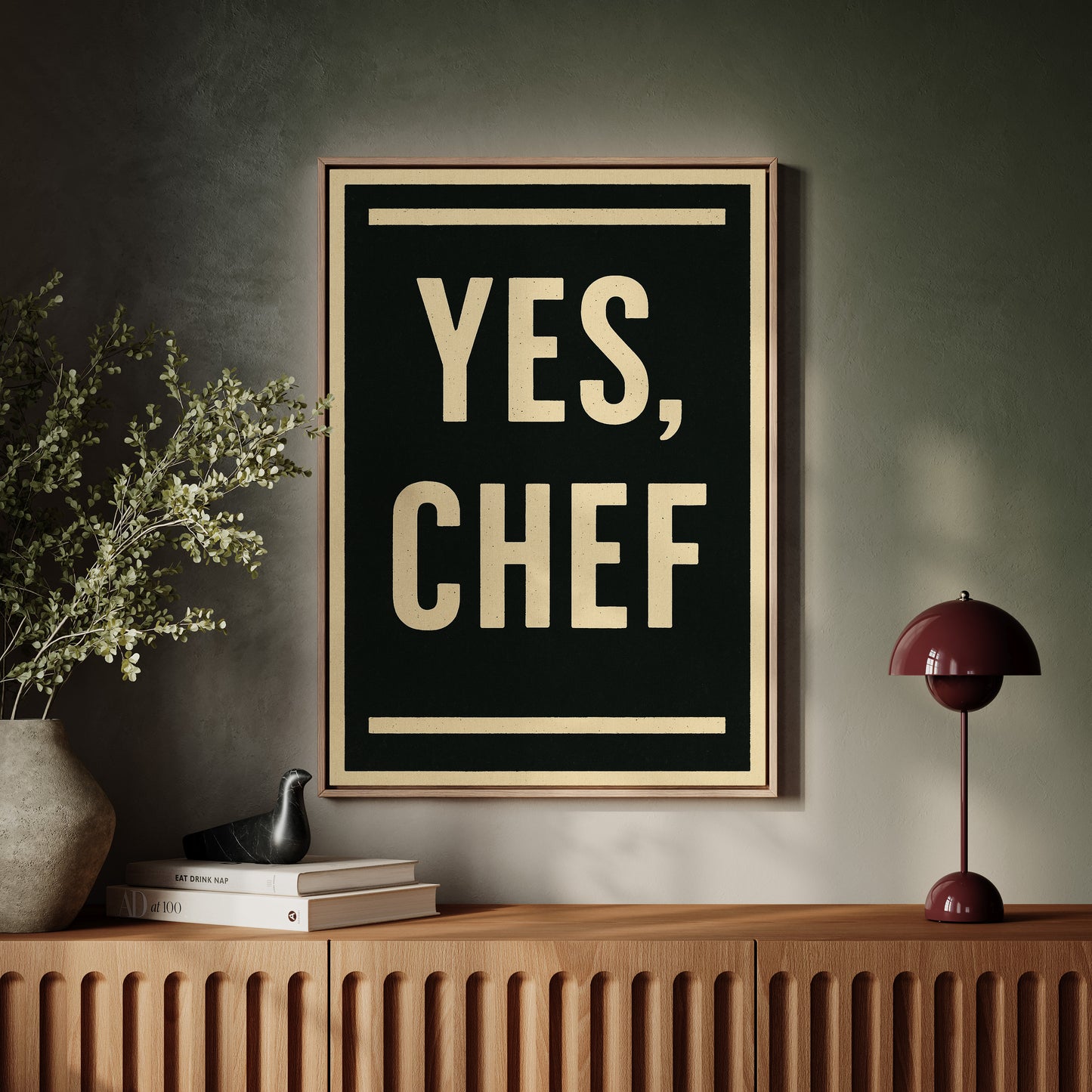Yes Chef Kitchen Command Print