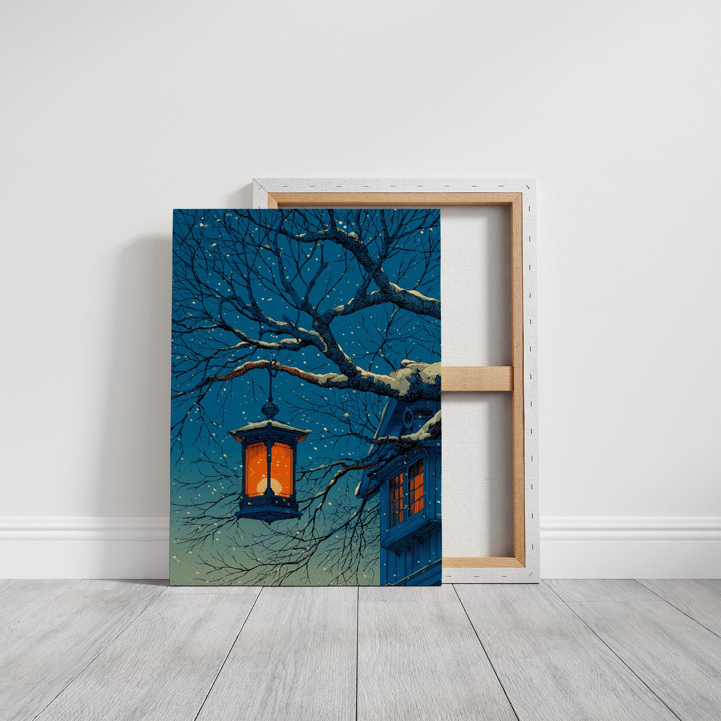 Winter Lantern in the Snow