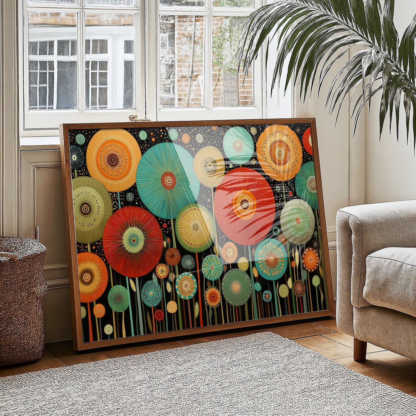 Midnight Garden Blooms In Color