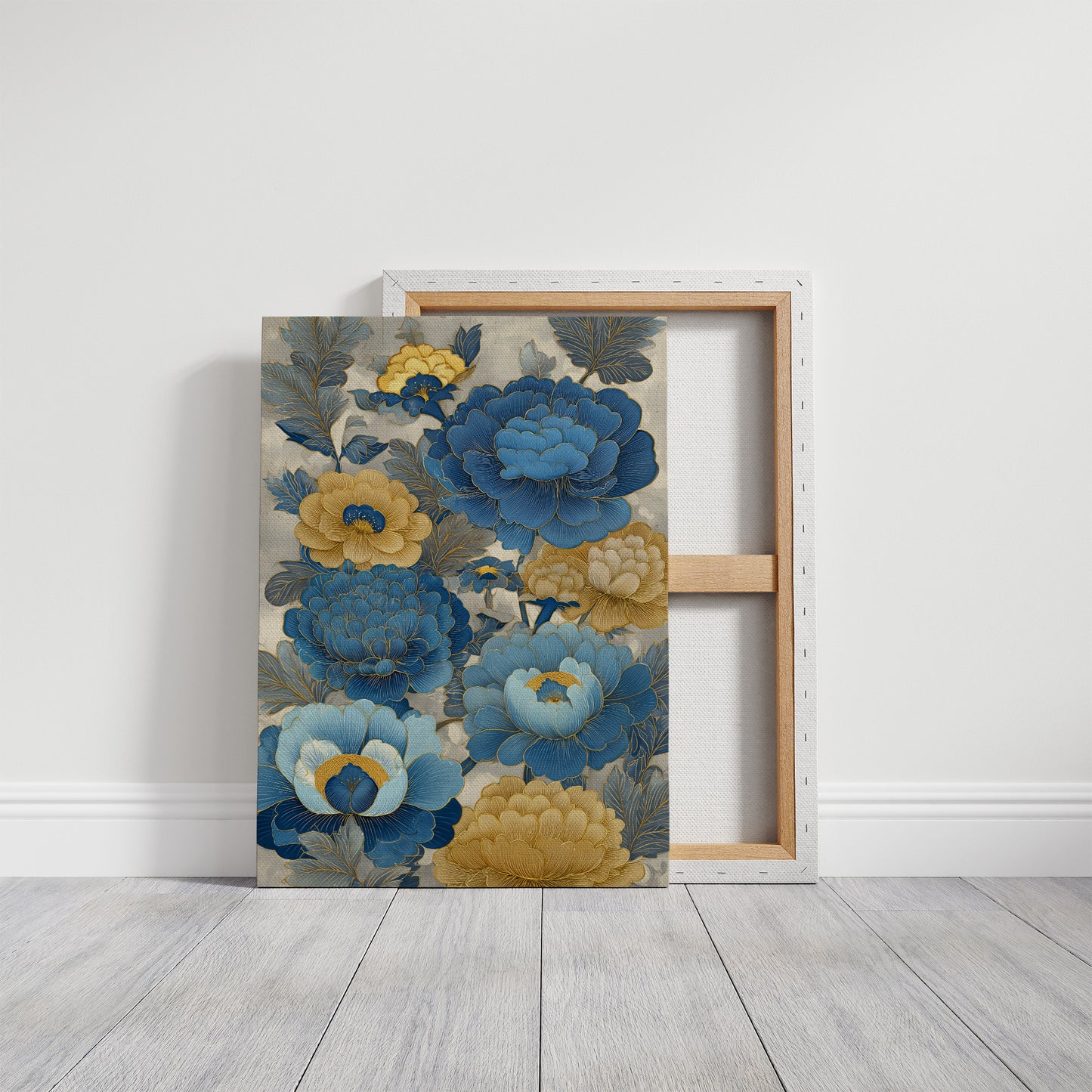 Blue Peonies Paint Golden Afternoons