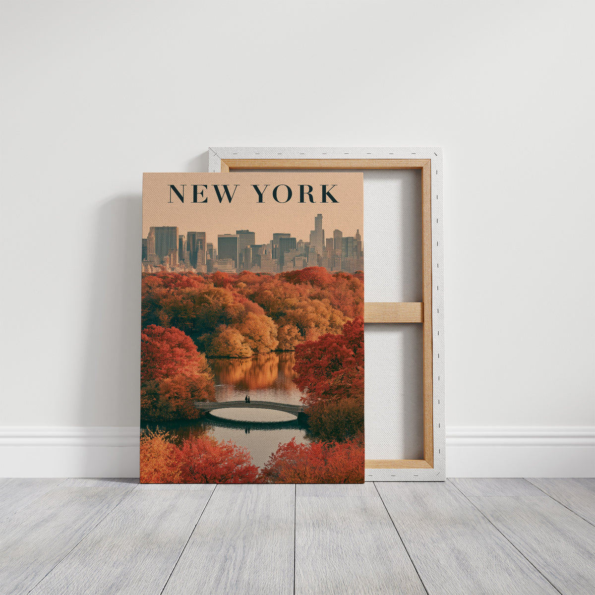 Central Park Autumn Bow Bridge