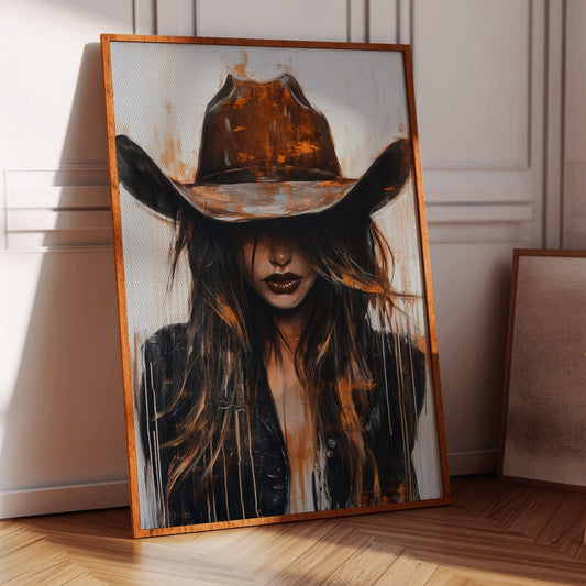 Cowgirl in Crimson – Modern Western Grit