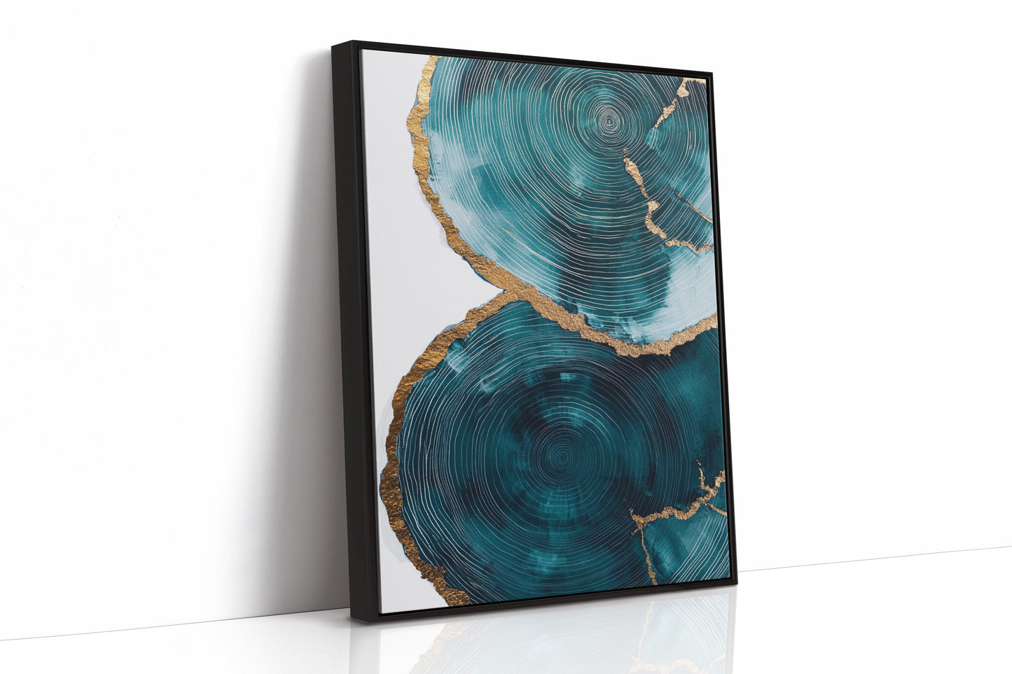 Emerald Echoes in Gold