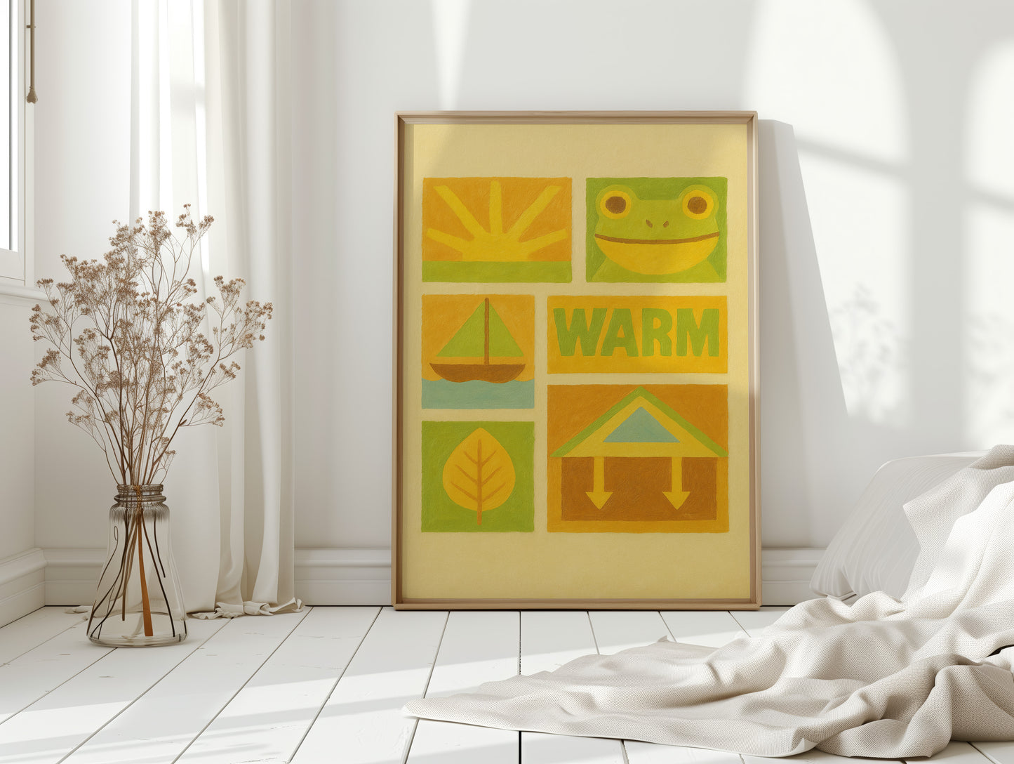 Warm Days with Frog and Sun