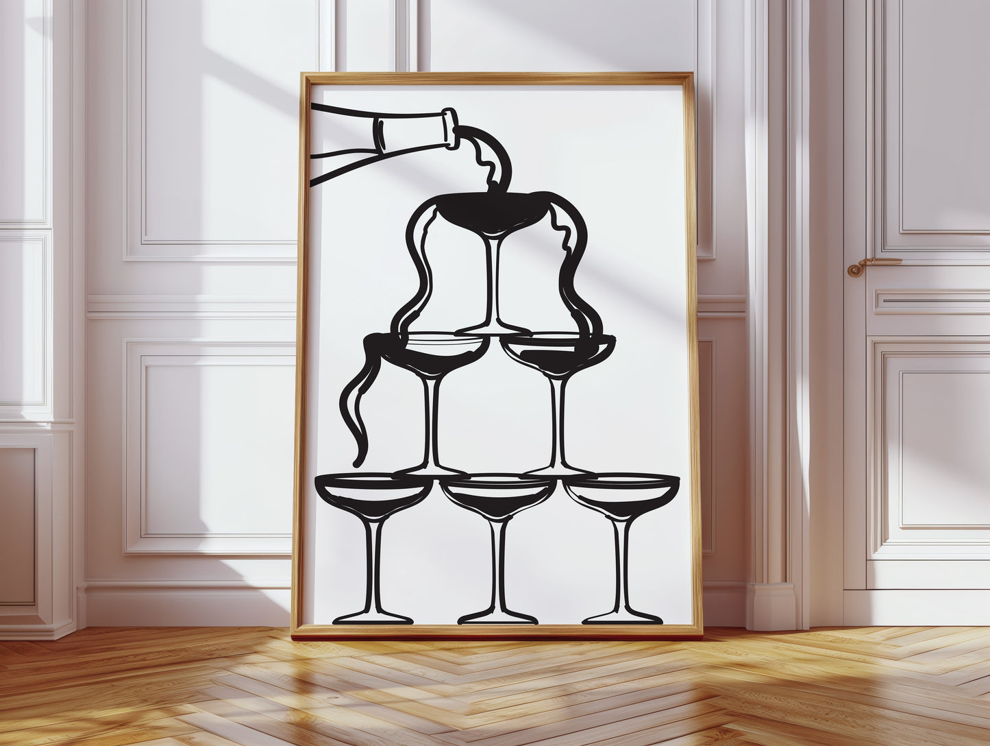 Champagne Towers Build Midnight Magic