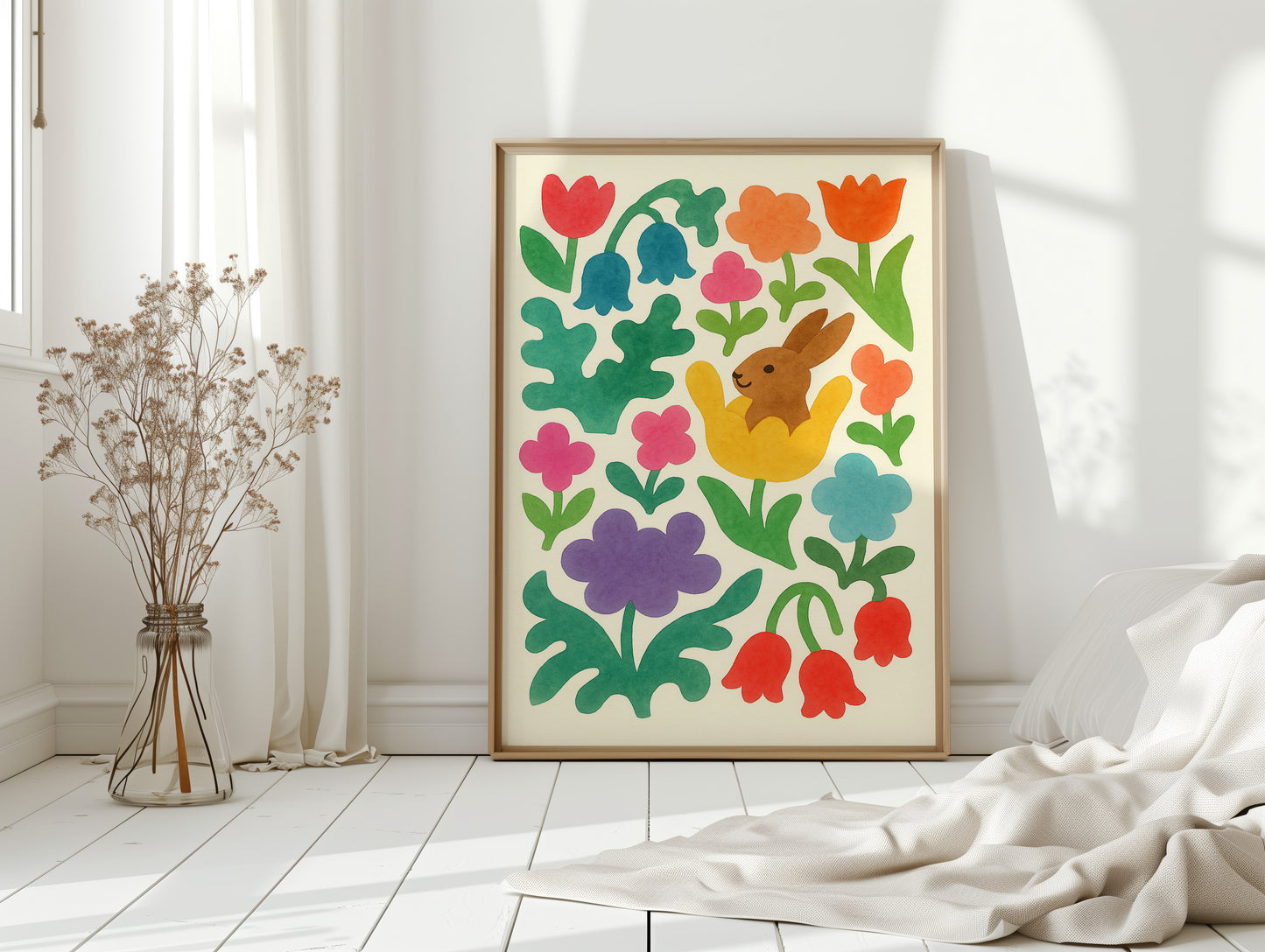 Bunny in the Bloom Garden