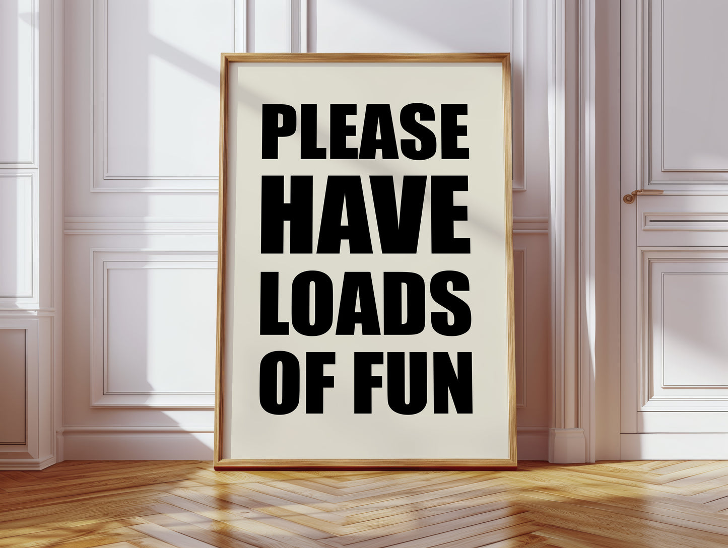 Bold Letters Make Polite Demands