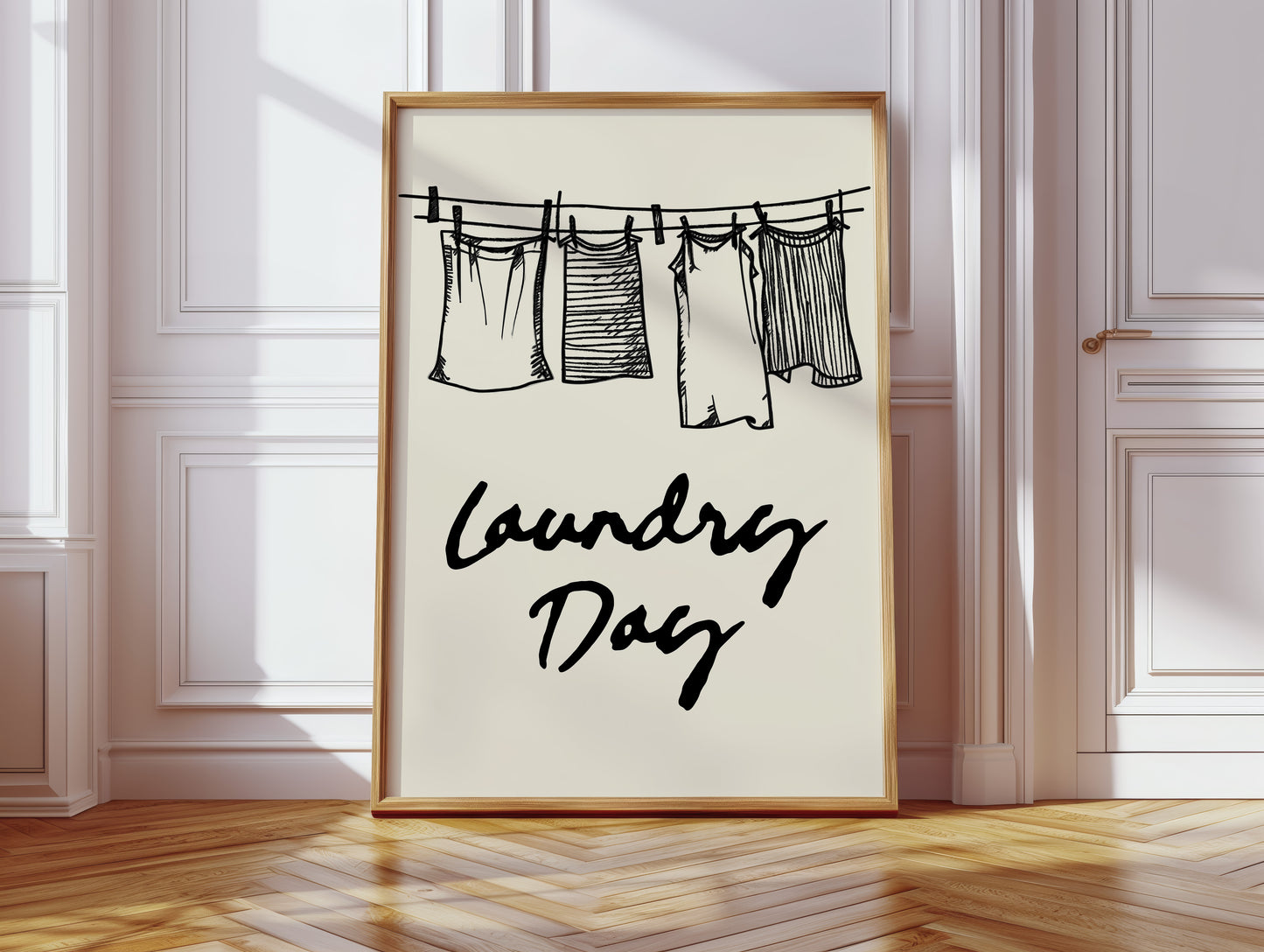 Clothespins Dance In Morning Light