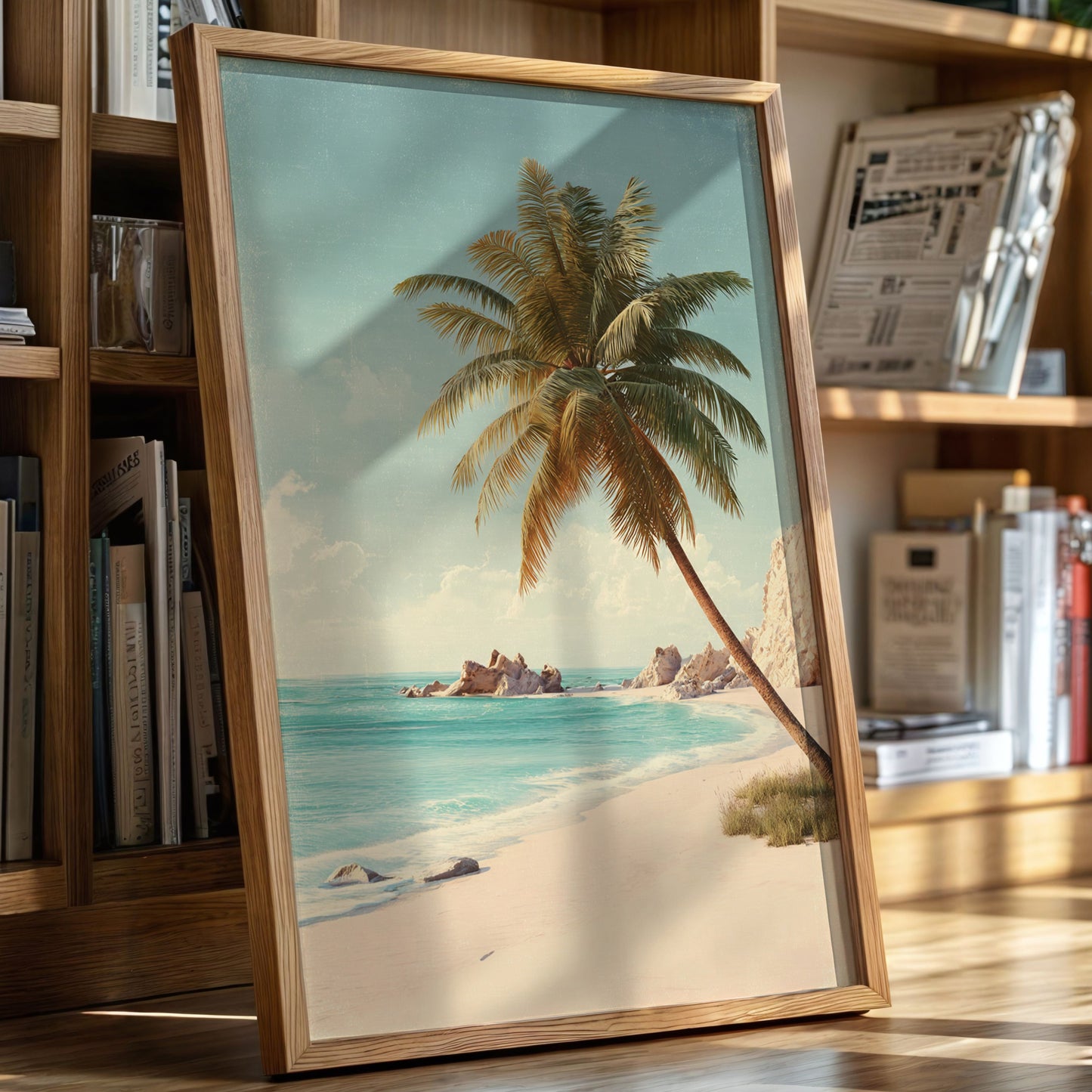 Waves Caress the Golden Shore