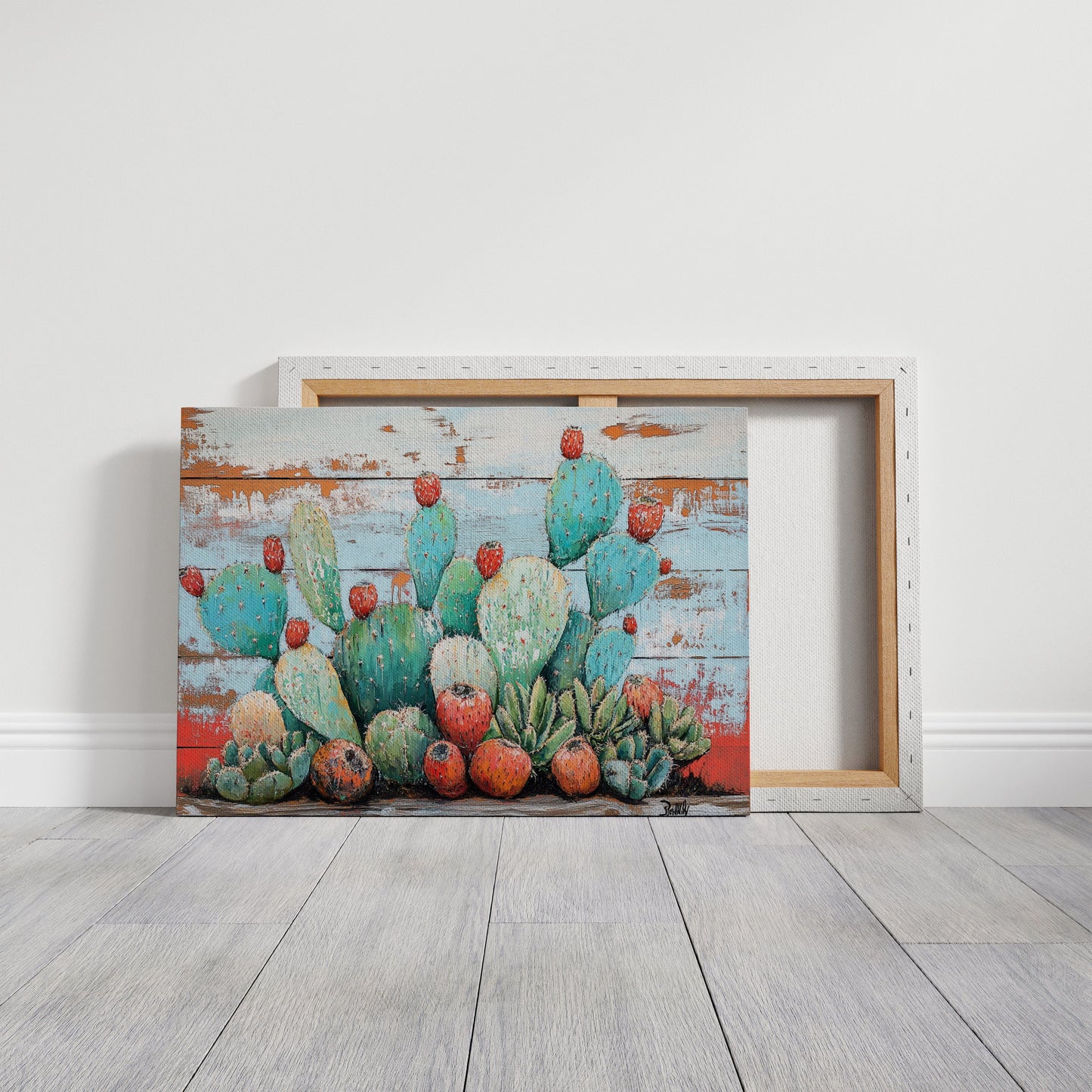 Desert Jewels On Weathered Wood
