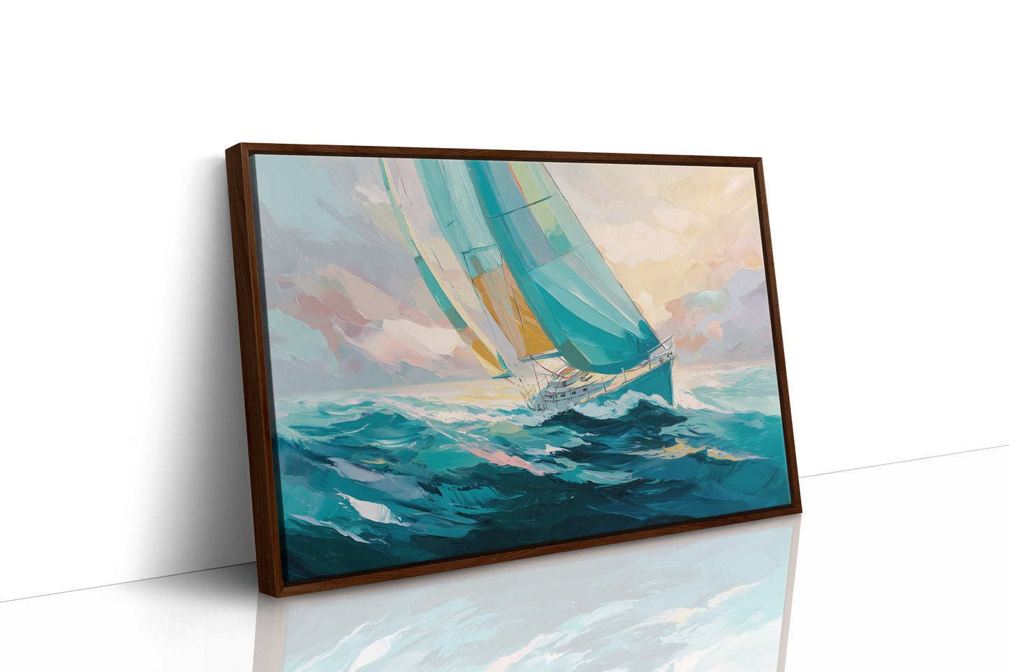 Sailing Through Dawn's Soft Glow