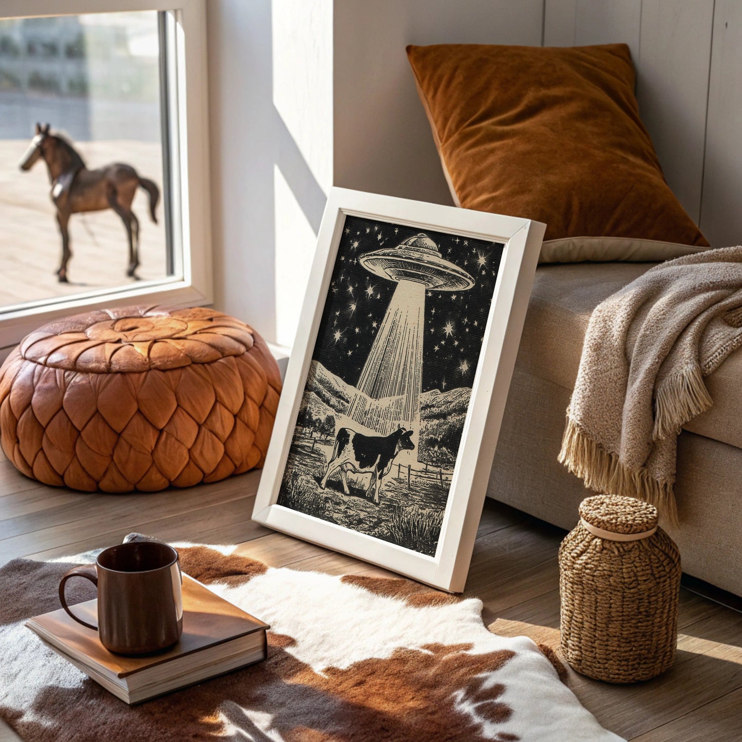 Cosmic Cowboys Meet Starlit Visitors