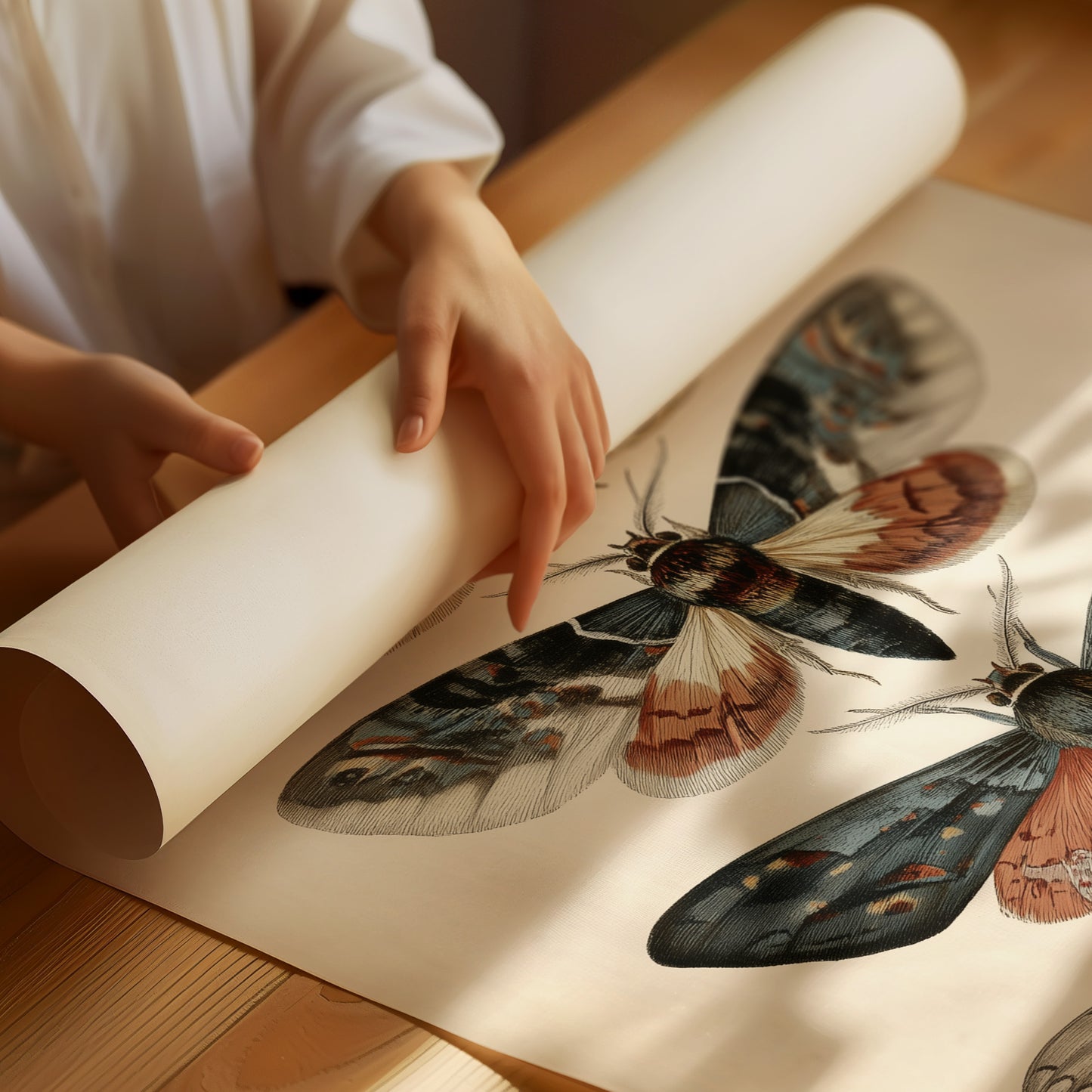 Nocturnal Symphony: Moths in Vintage Illustration