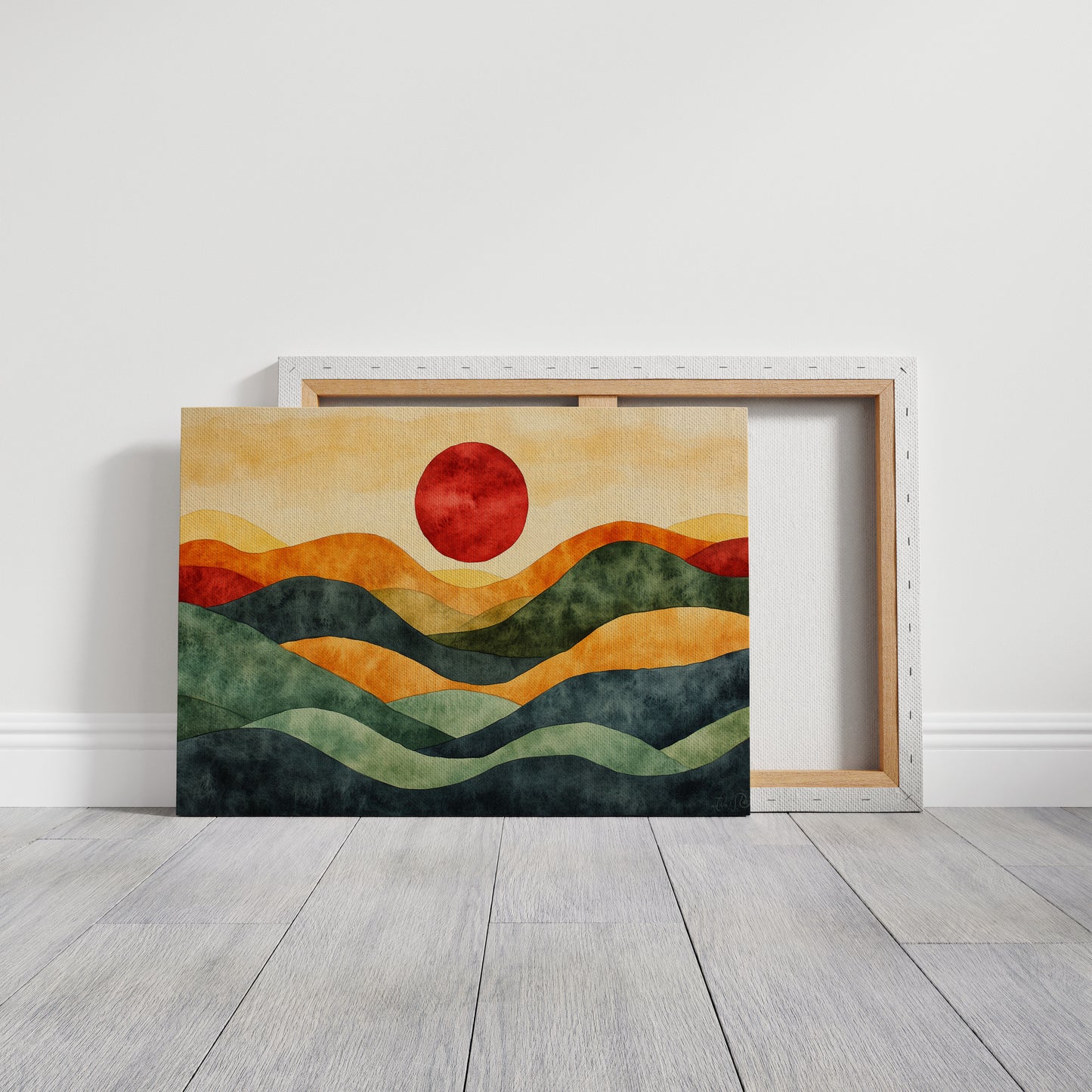 Rolling Hills Bow To Crimson Sky