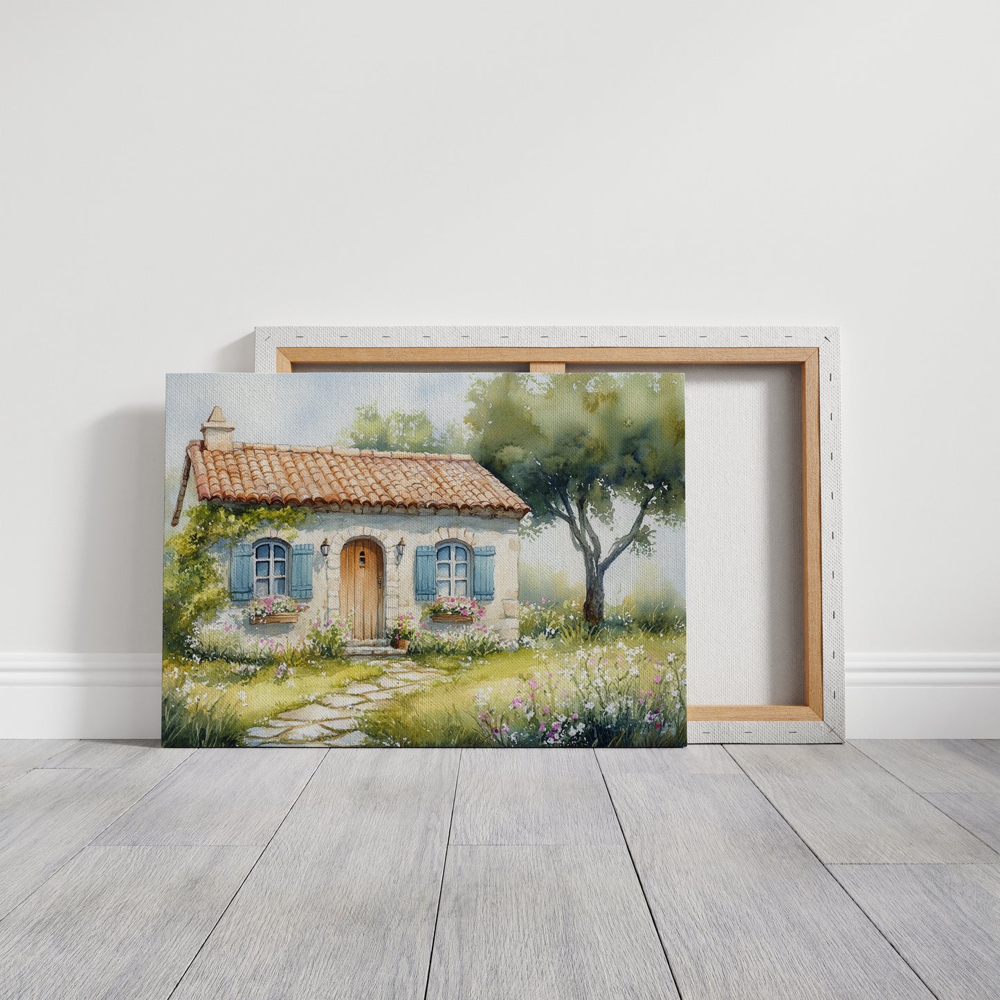 Summer Blooms By Cottage Door