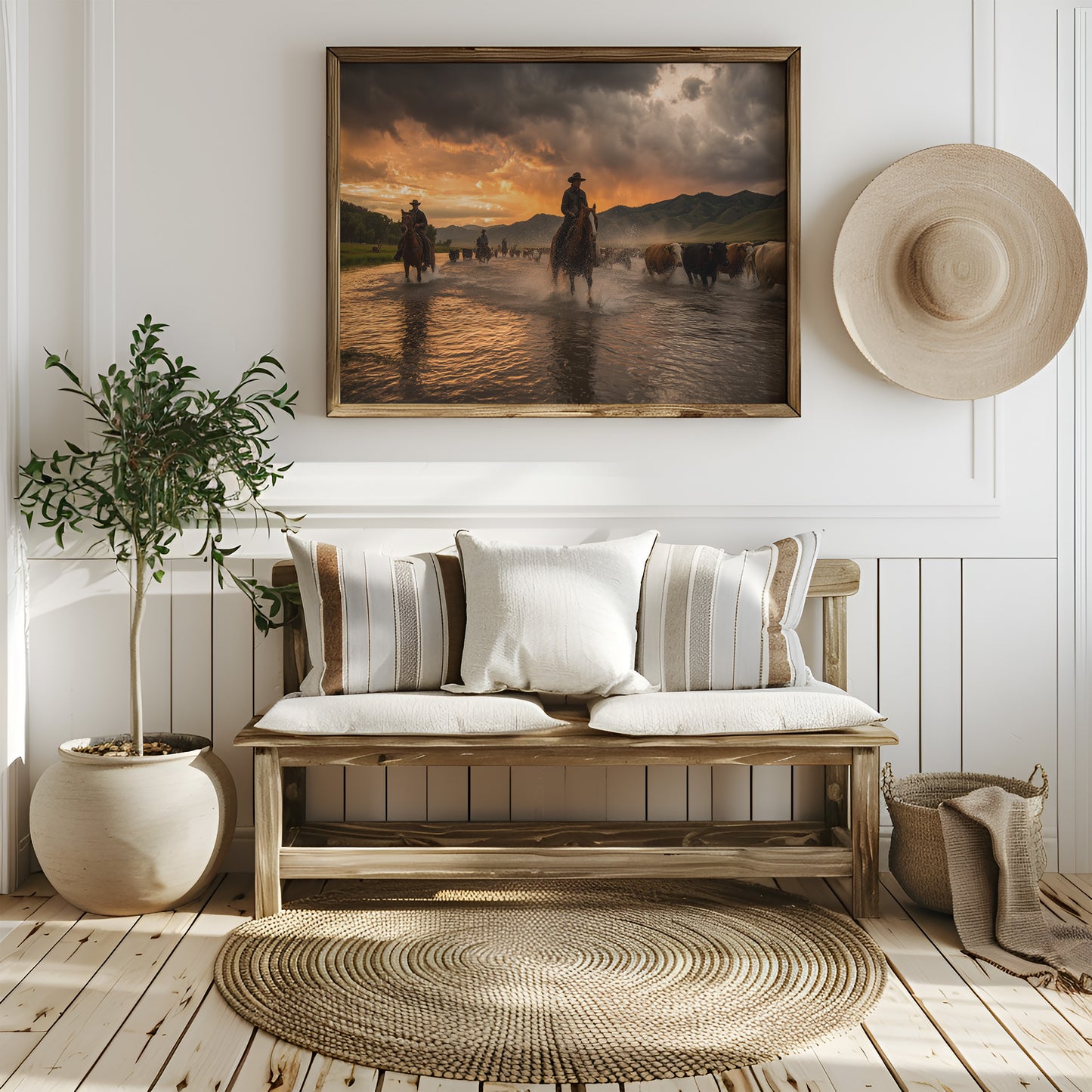 Sunset Waters Guide Cattle Home