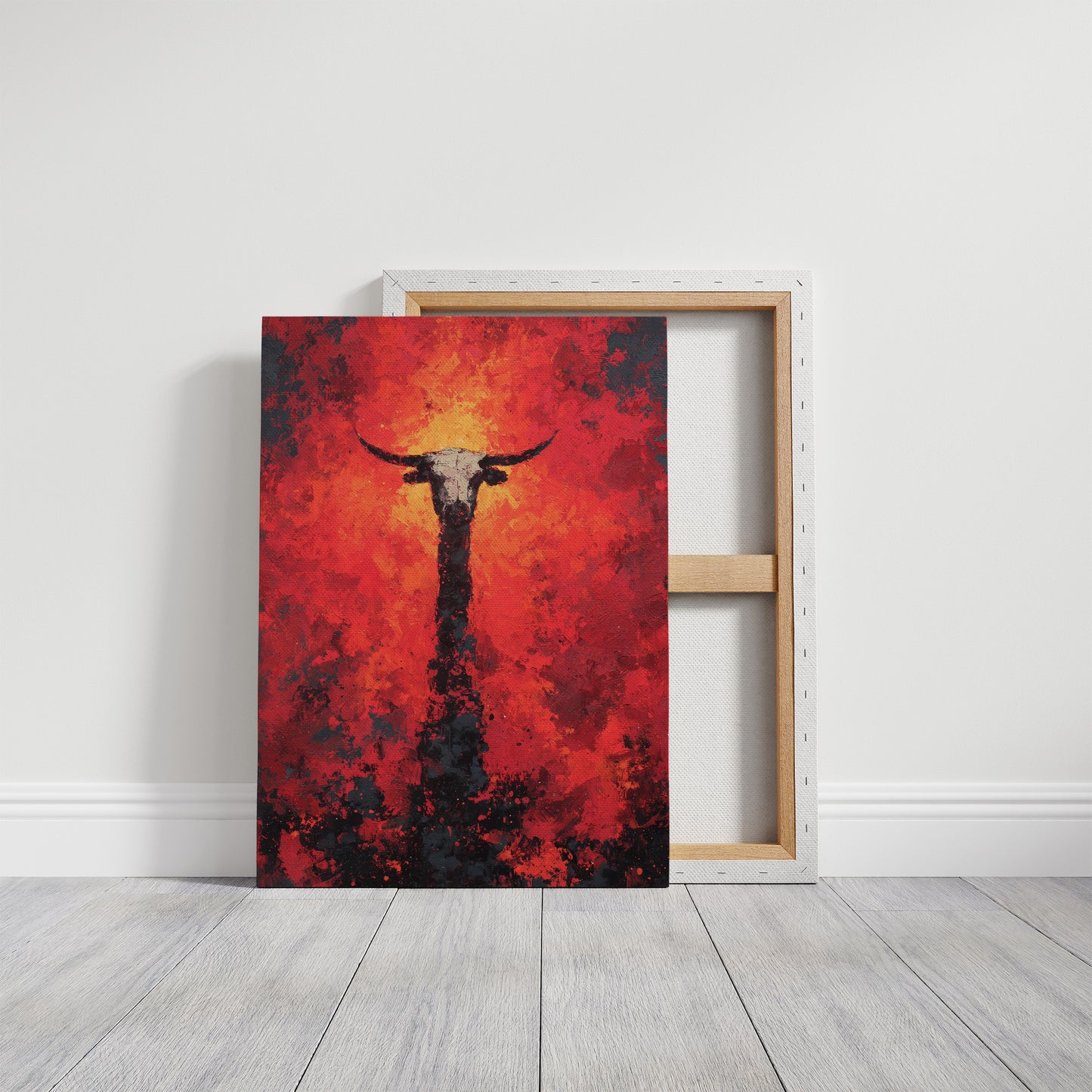 Longhorn Skull, Blaze of Red