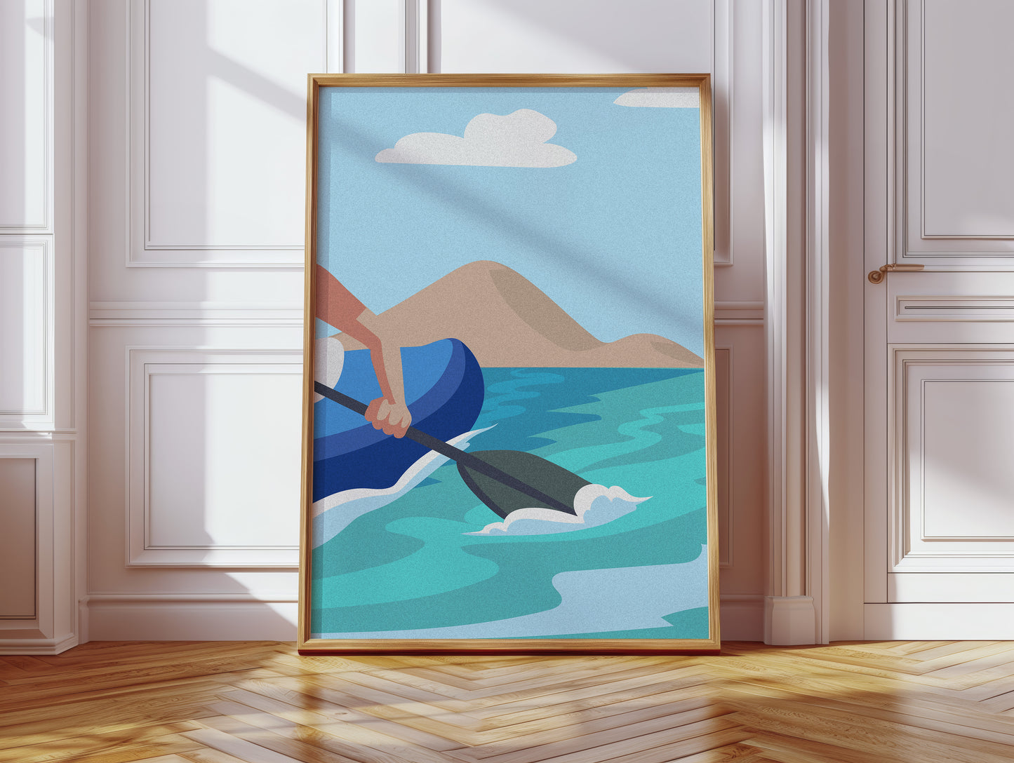 Paddle Through Mountain Lake Serenity