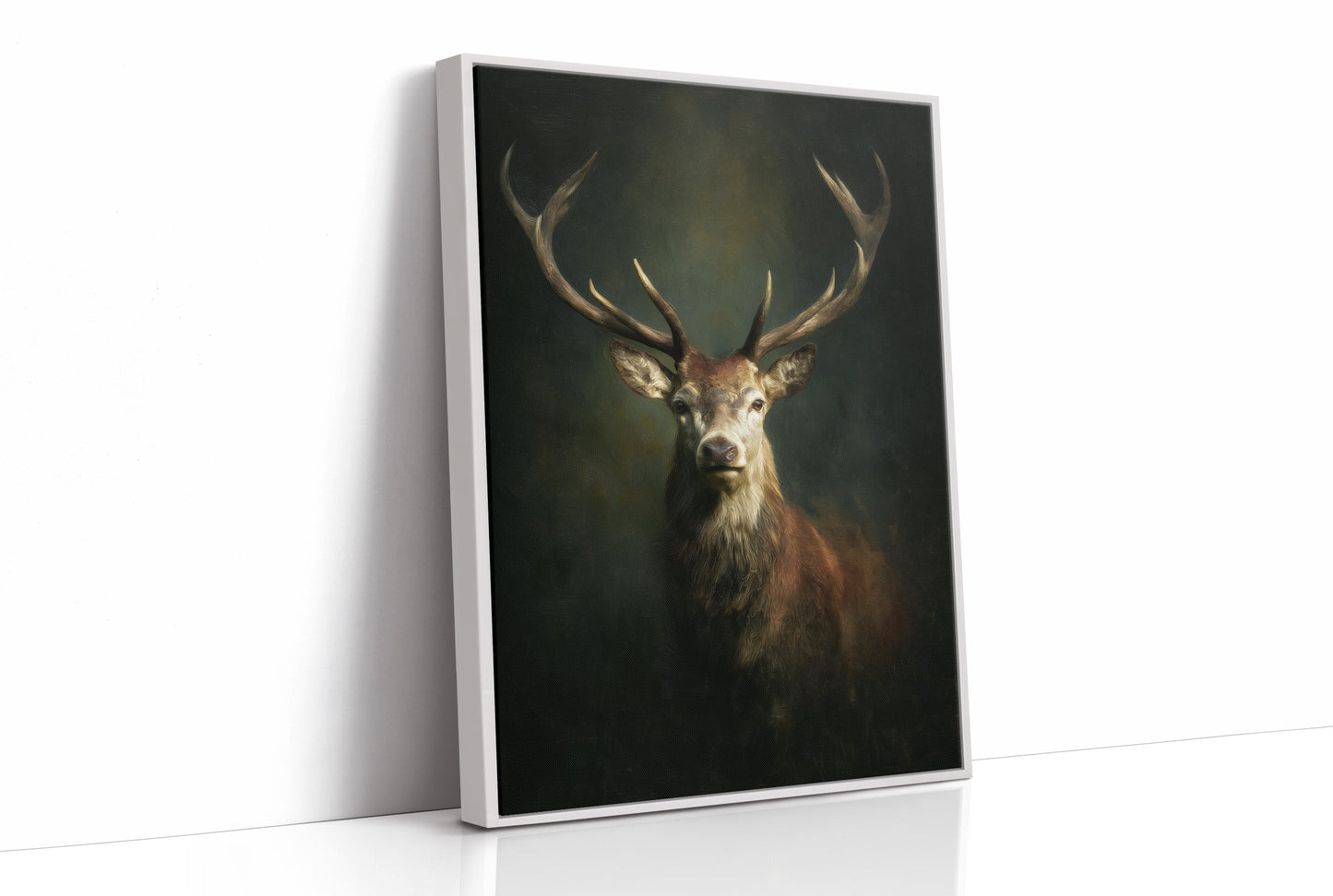 Antlers Against the Forest Depths
