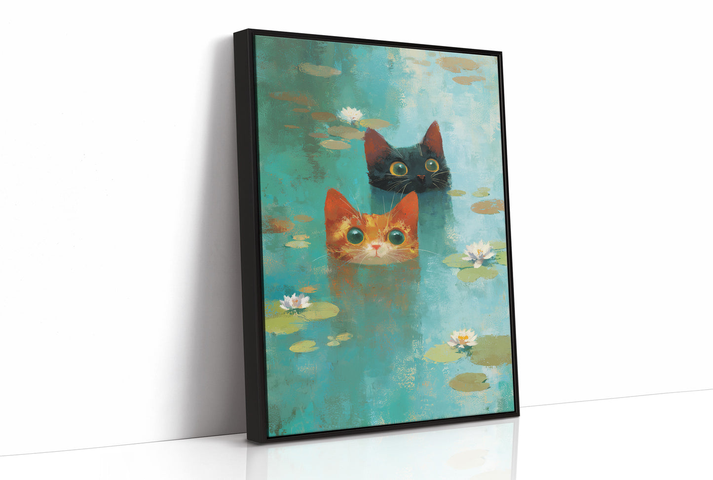Curious Companions in the Lily Pond