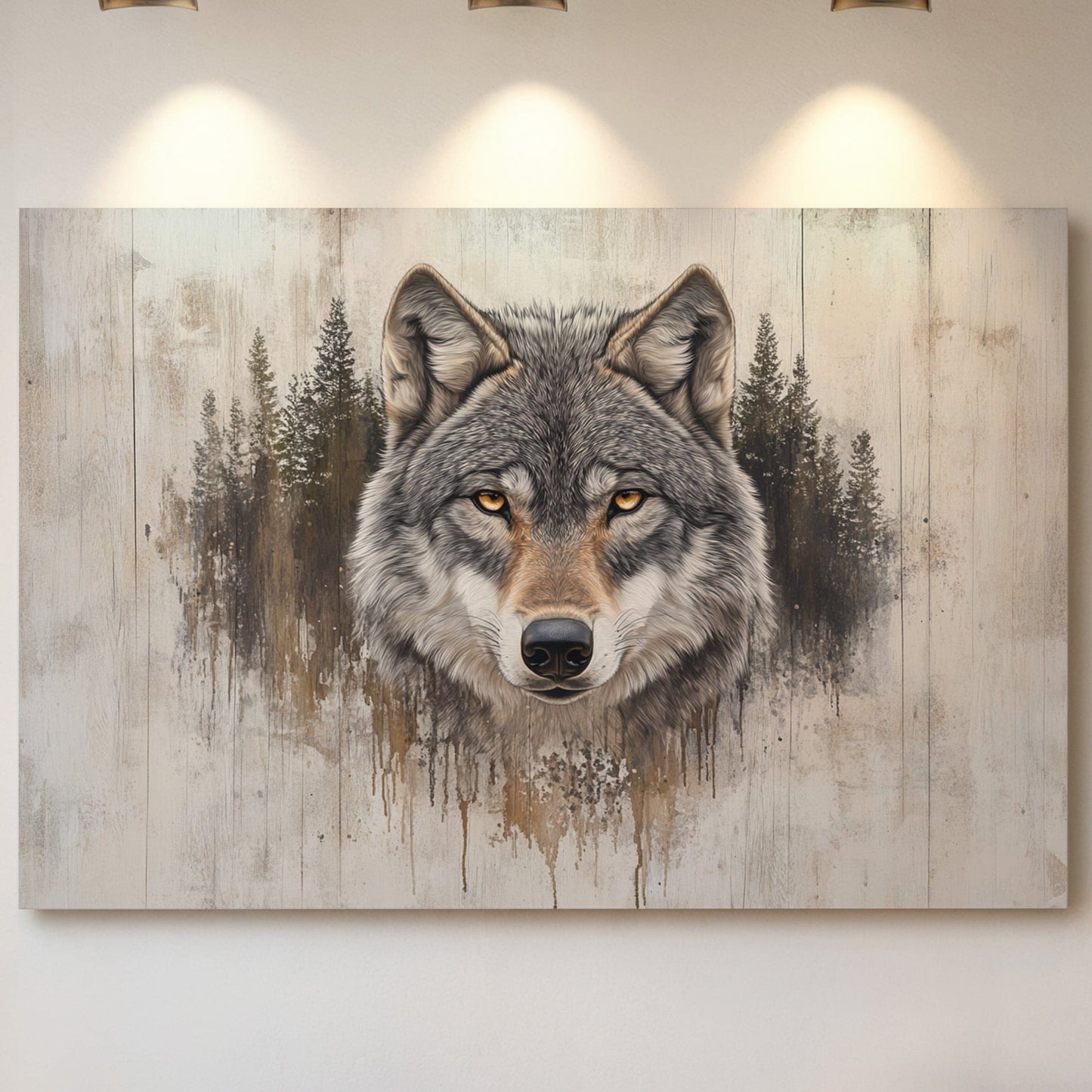 Ancient Forest Holds Wolf's Gaze